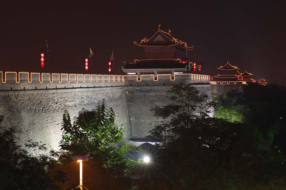 Foto, materiell, befreit, Landschaft, Bild, hat Foto auf Lager,Lang Anjo-Burg Mauer, Chang'an, Burgtor, Backstein, Die Geschichte