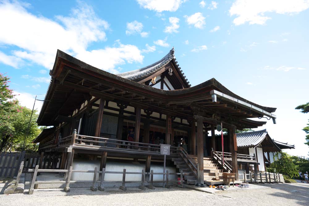 Foto, materieel, vrij, landschap, schilderstuk, bevoorraden foto,Het Huis van Horyu-ji Tempel animo van een dode persoon, Boeddhisme, Beeldhouwkunst, Vijf Storeyed Pagoda, Een inner tempel