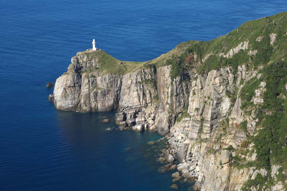 foto,tela,gratis,paisaje,fotografa,idea,Gran faro de Sezaki, Despeadero, El mar, Cielo azul, Gran faro de Sezaki