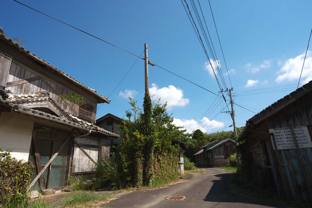 photo,material,free,landscape,picture,stock photo,Creative Commons,An end of the depopulation, ghost town, An abandoned village, The depopulation, The end