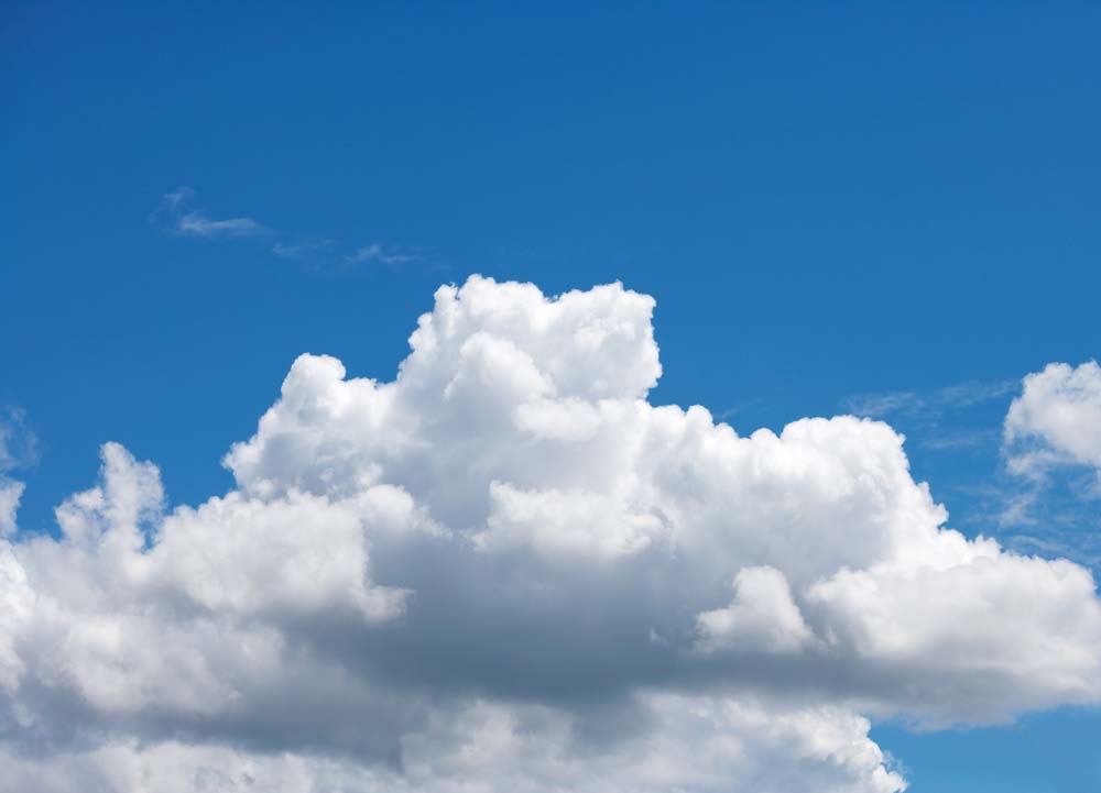 Foto, materieel, vrij, landschap, schilderstuk, bevoorraden foto,Een wolk van de zomer, Blauwe lucht, Thunderhead, In de zomer, Zonnelicht