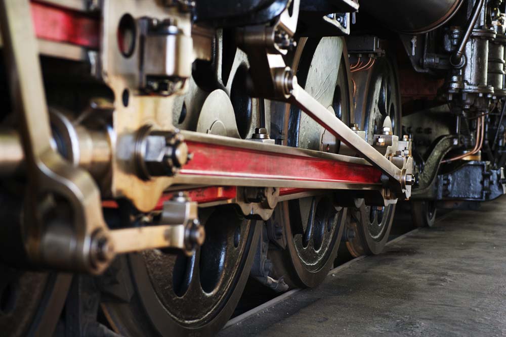 Foto, materieel, vrij, landschap, schilderstuk, bevoorraden foto,De rood respectievelijk de belangrijkste maken staafje open, Bewasem locomotief, Trein, Aandrijfwiel, Ijzer