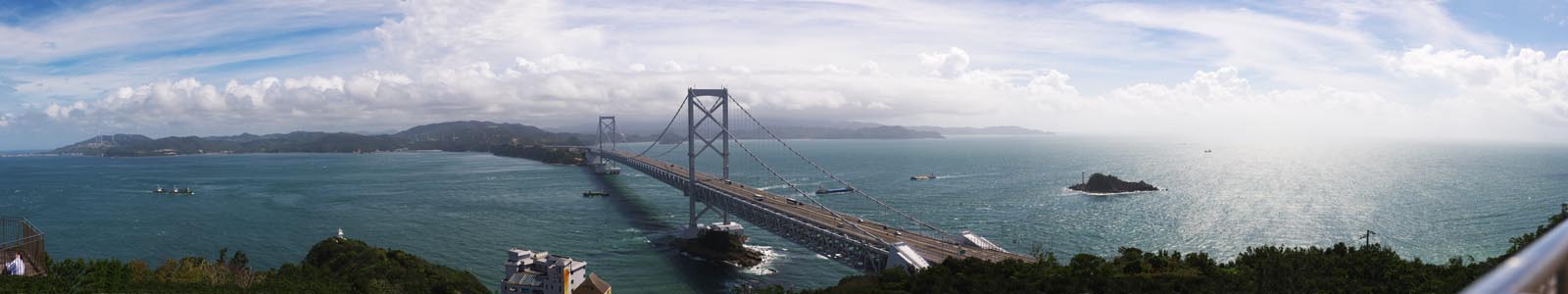 Foto, materieel, vrij, landschap, schilderstuk, bevoorraden foto,Naruto Kanaliseren, Basculebrug, Hangbrug, Een wereldzee stroom, Verkeer