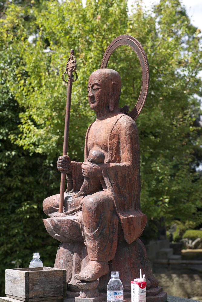 photo,material,free,landscape,picture,stock photo,Creative Commons,A sacred mountain temple bronze statue, bronze statue, Buddhism, temple, child