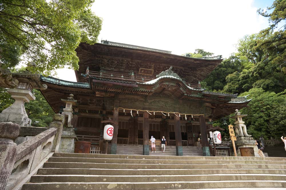 foto,tela,gratis,paisaje,fotografa,idea,Kompira - compaa de Asahi del santuario de san, Santuario templo Buddhist sintosta, Compaa, Edificio de madera, Shinto