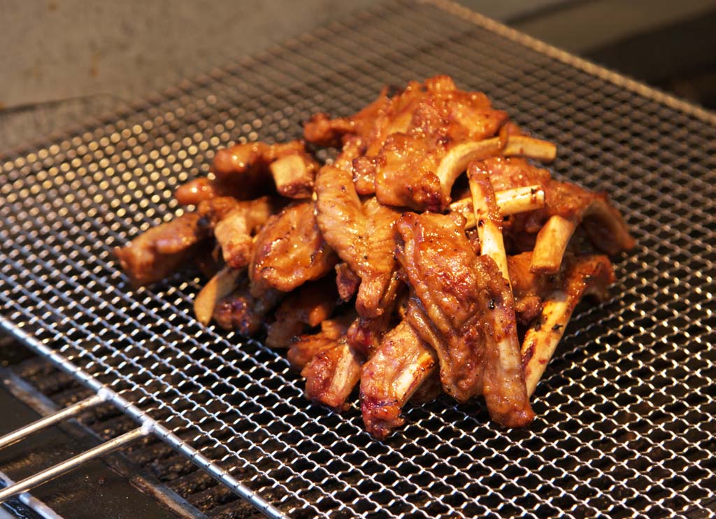 Foto, materiell, befreit, Landschaft, Bild, hat Foto auf Lager,Calbee getroffen het zijn, Gebratenes Fleisch, Calbee, Fleisch, Fleisch mit dem Knochen