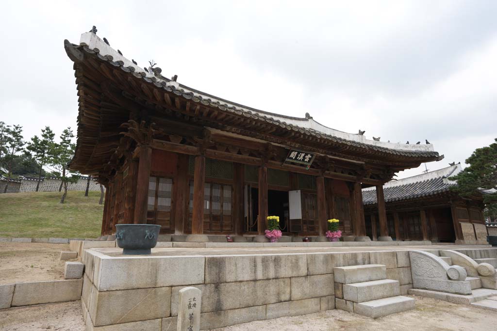 Foto, materieel, vrij, landschap, schilderstuk, bevoorraden foto,Unkankaku van sinter Yasushi, Ik ben superabundant, Hwaseong Vesting, Van hout gebouw, Wereld heritage