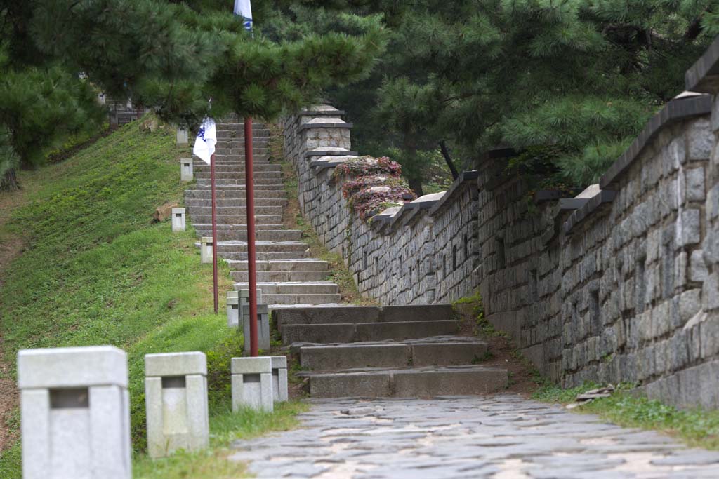 fotografia, materiale, libero il panorama, dipinga, fotografia di scorta,Il muro di castello di Fortezza di Hwaseong, castello, prenda a sassate pavimentazione, tegola, muro di castello