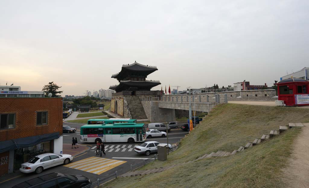 Foto, materieel, vrij, landschap, schilderstuk, bevoorraden foto,De Chang'an poort, Kasteel, Vlag, Baksteen, Kasteel muur