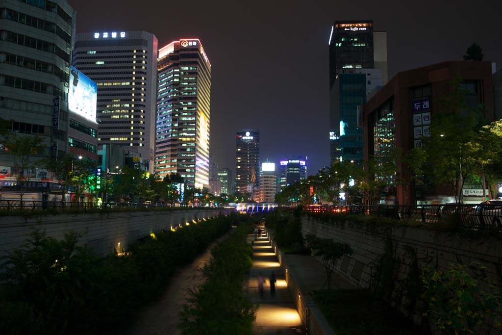 Foto, materieel, vrij, landschap, schilderstuk, bevoorraden foto,De avond van de kristale beekje Rivier, Kristale beekje Rivier, Gebouw, Stad, Waterkant