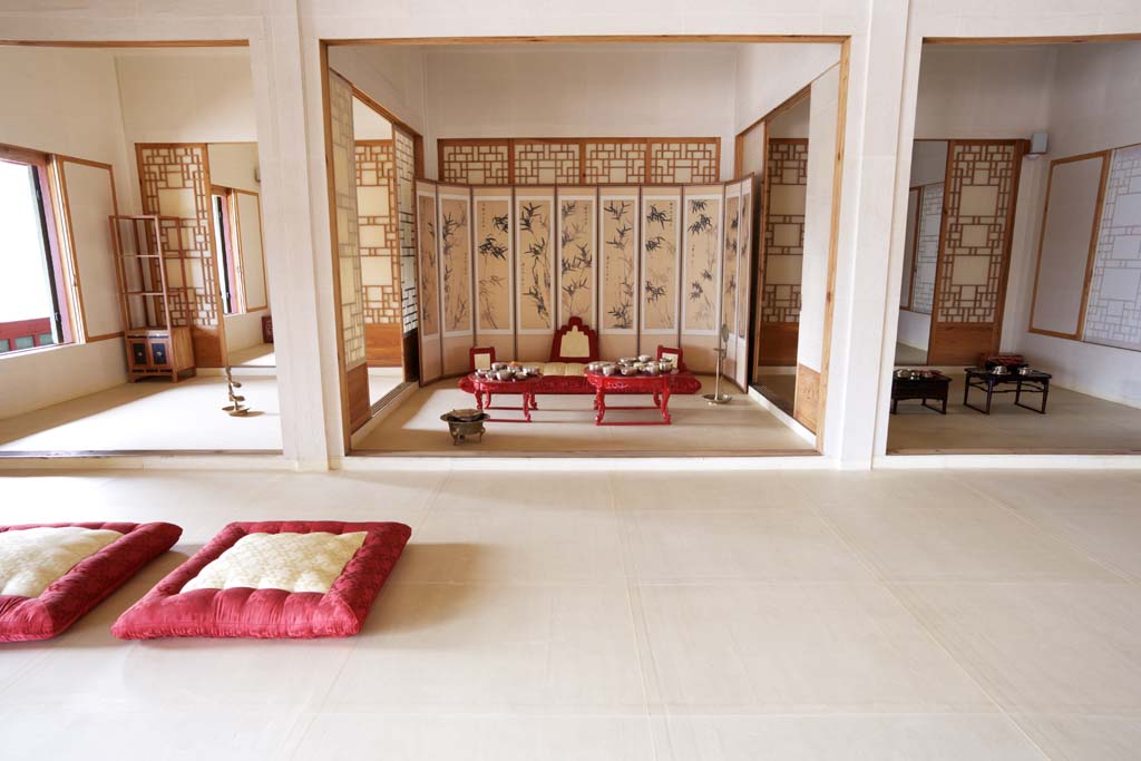 fotografia, material, livra, ajardine, imagine, proveja fotografia,O quarto de Kyng-bokkung, baixa que janta mesa, Talheres, tela, almofada