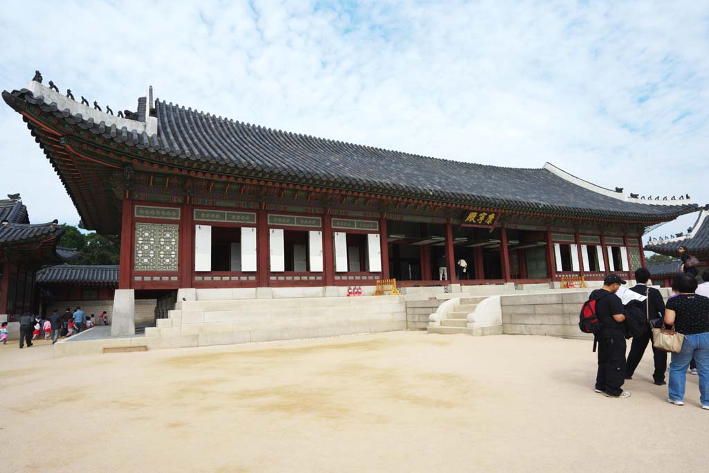 fotografia, materiale, libero il panorama, dipinga, fotografia di scorta,Gangnyeongjeonof Kyng-bokkung, edificio di legno, eredit di mondo, Confucianesimo, Molti pacchetti disegnano