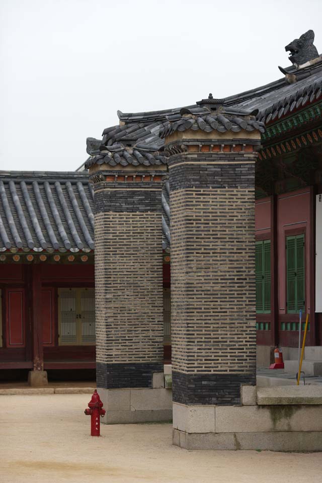 Foto, materiell, befreit, Landschaft, Bild, hat Foto auf Lager,Een schoorsteen Van Kyng-bokkung, Koreanischer Herd, Hypocaust, Rauch, Schornstein