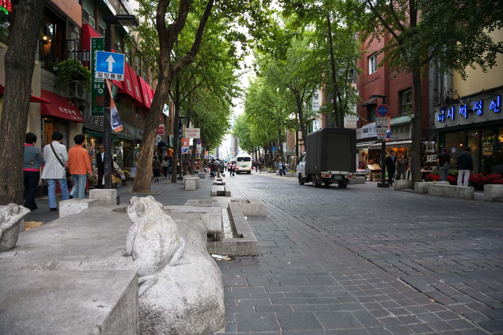 photo,material,free,landscape,picture,stock photo,Creative Commons,Insadong, gallery, Tradition, restaurant, stone pavement