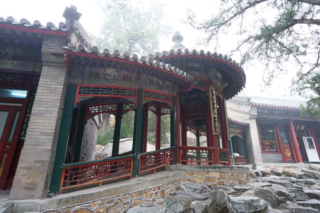 Foto, materieel, vrij, landschap, schilderstuk, bevoorraden foto,Summer Palace corridor, Decoratie, Liang, Doorn, Groen