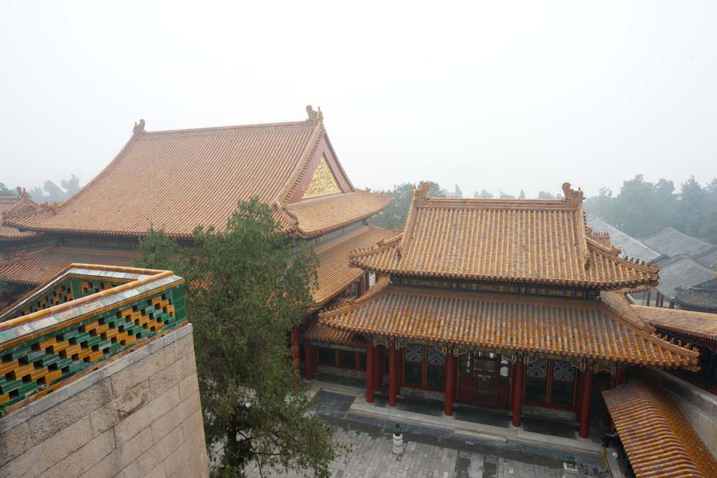 Foto, materieel, vrij, landschap, schilderstuk, bevoorraden foto,Summer Palace wolk van uitlaatgas billen, Dak, Tichel, Architectuur, Wereld Heritage