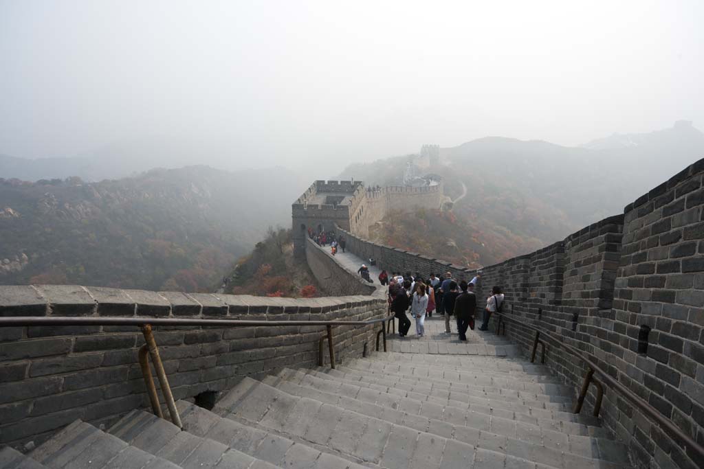 Foto, materieel, vrij, landschap, schilderstuk, bevoorraden foto,Grote Muur, Muren, Lou Kasteel, Xiongnu, Keizer Guangwu van Han