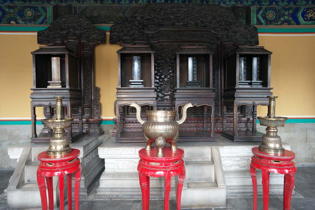 Foto, materiell, befreit, Landschaft, Bild, hat Foto auf Lager,Temple of Heaven Vorfahren Tabletten, Schrein, Kerzenhalter, Ding, Gebet