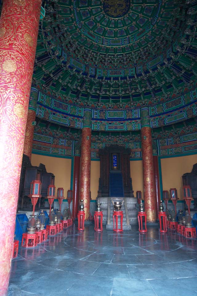 Foto, materieel, vrij, landschap, schilderstuk, bevoorraden foto,Vorsten en de Tempel van de Hemel, Voorouderlijke tabel, Colonne, Vol kleuren, Gebed