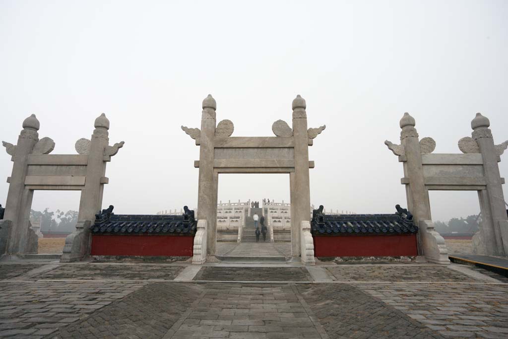 Foto, materiell, befreit, Landschaft, Bild, hat Foto auf Lager,Temple of Heaven's Gate, Tor, Hiroshi Kostbarkeit 95, , 