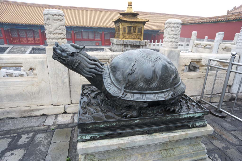 photo,material,free,landscape,picture,stock photo,Creative Commons,Ding turtle Forbidden City, Tortoise, Turtle, Decoration, World Heritage
