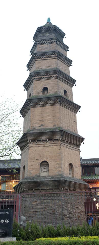 foto,tela,gratis,paisaje,fotografa,idea,Templo torre, Buddhism, Idea Buddhist, Pagoda, Ladrillo