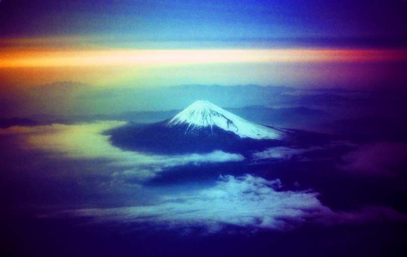 Foto, materiell, befreit, Landschaft, Bild, hat Foto auf Lager,Fantastische Sicht von Fuji, Berg, das Setzen von Sonne, , 