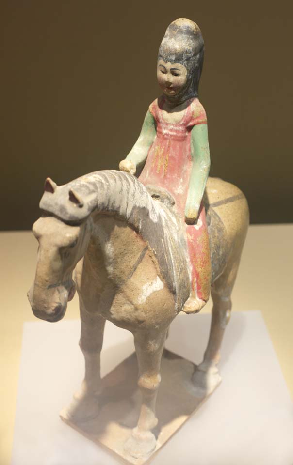 fotografia, materiale, libero il panorama, dipinga, fotografia di scorta,Forse dipinto femminile Rider sottolineato con cappello, Arte ceramica, Vasellame antico, Figurina, Ornamento