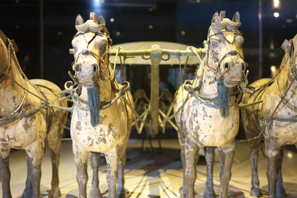 foto,tela,gratis,paisaje,fotografa,idea,Bronce Chariot y Caballos en el Mausoleo del Primer Emperador Qin, Cobre descorrido por caballo, Personas antiguas, Tumba, Herencia de mundo