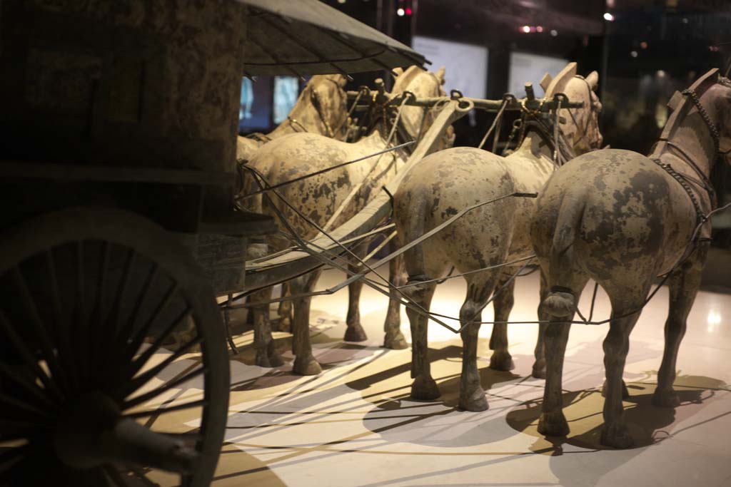 fotografia, materiale, libero il panorama, dipinga, fotografia di scorta,Chariot bronzo e Cavalli nel Mausoleo del Primo Imperatore Qin, Rame a cavalli, Persone antiche, Tomba, Eredit di Mondo