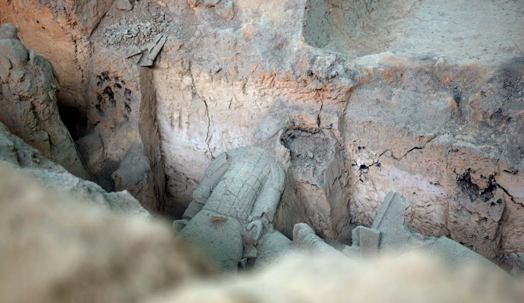 photo,material,free,landscape,picture,stock photo,Creative Commons,Terracotta Warriors in Pit No.1, Terra Cotta Warriors, Ancient people, Tomb, World Heritage