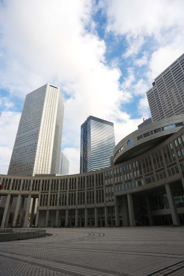 fotografia, materiale, libero il panorama, dipinga, fotografia di scorta,Governo Metropolitano di Tokyo, A molti piani, Subcenter, Tokio governo metropolitano, Costruendo