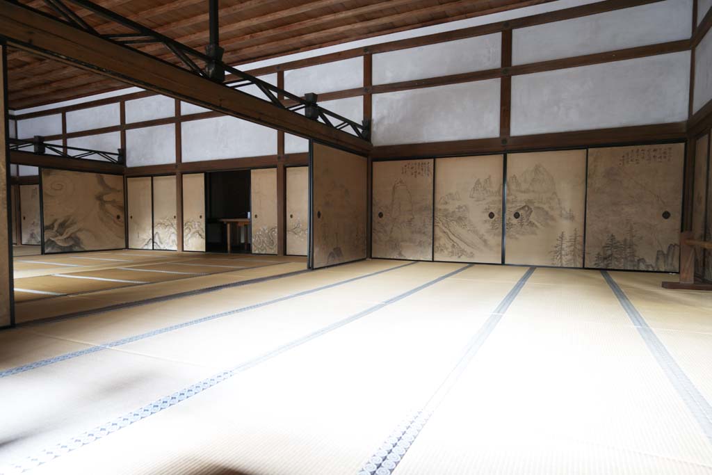 foto,tela,gratis,paisaje,fotografa,idea,Habitacin de estilo japons en el templo de los dragones Pacficos, Herencia de mundo, Puerta corrediza, Tatami, Muromachi Shogunate