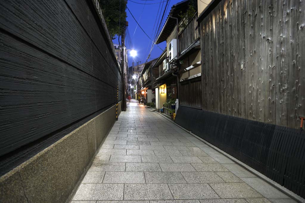 Foto, materiell, befreit, Landschaft, Bild, hat Foto auf Lager,Gion-Gasse, Tradition, Maiko, Unterhaltung, Gion