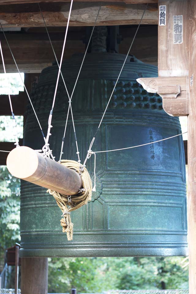 Foto, materieel, vrij, landschap, schilderstuk, bevoorraden foto,Chionin Instituut Bell, Boeddhisme, HOUNEN, Hangend klokje, Zen tempel