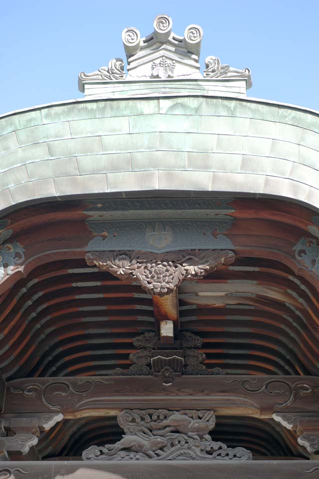 Foto, materieel, vrij, landschap, schilderstuk, bevoorraden foto,Imperial gezant Kodaiji tempel Gate, Snijwerk, Paulownia gegroefd, Japanse cultuur, ..