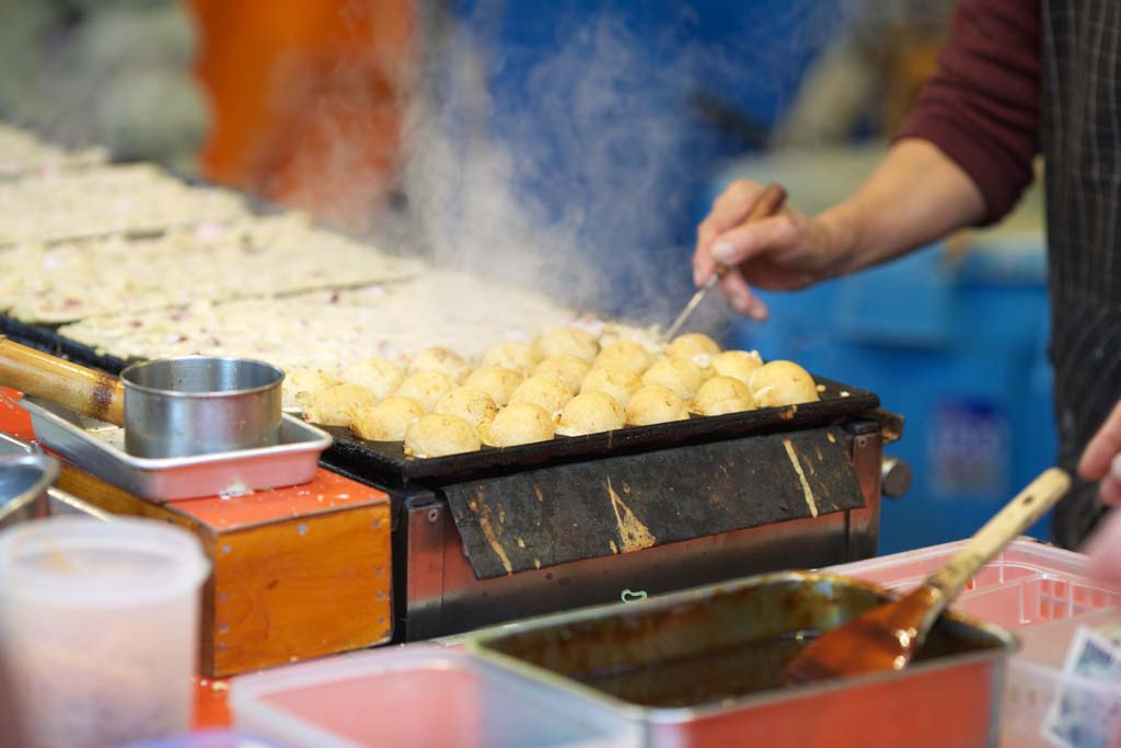 photo,material,free,landscape,picture,stock photo,Creative Commons,Street Octopus Ball, Beni shoga, Delicious, TAKOYAKI, Festivities