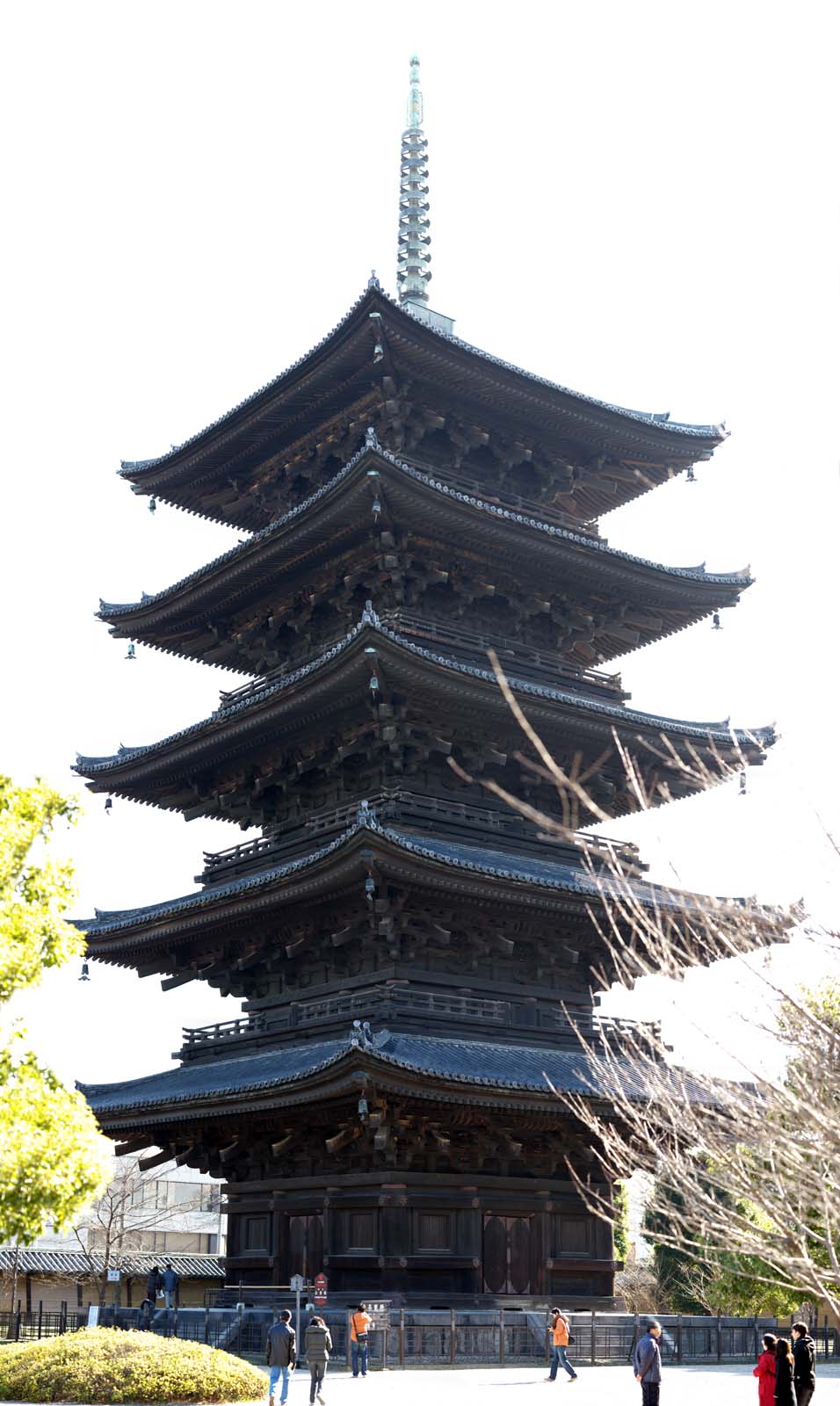 fotografia, material, livra, ajardine, imagine, proveja fotografia,To-ji pagode de cinco andares, Budismo, Torre, Herana mundial, Torre quntupla