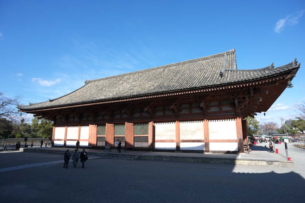 Foto, materiell, befreit, Landschaft, Bild, hat Foto auf Lager,To-ji Tempel Auditorium, Buddhismus, Kathedrale, Welterbe, Esoterischer Buddhismus