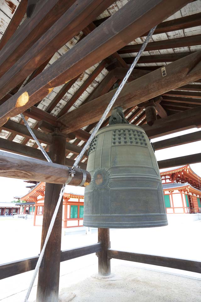 Foto, materieel, vrij, landschap, schilderstuk, bevoorraden foto,Yakushi-ji Tempel klokje toren, Ik word in rood geschilderd, De Boeddha van De heling, Boeddhist mannenklooster, Chaitya