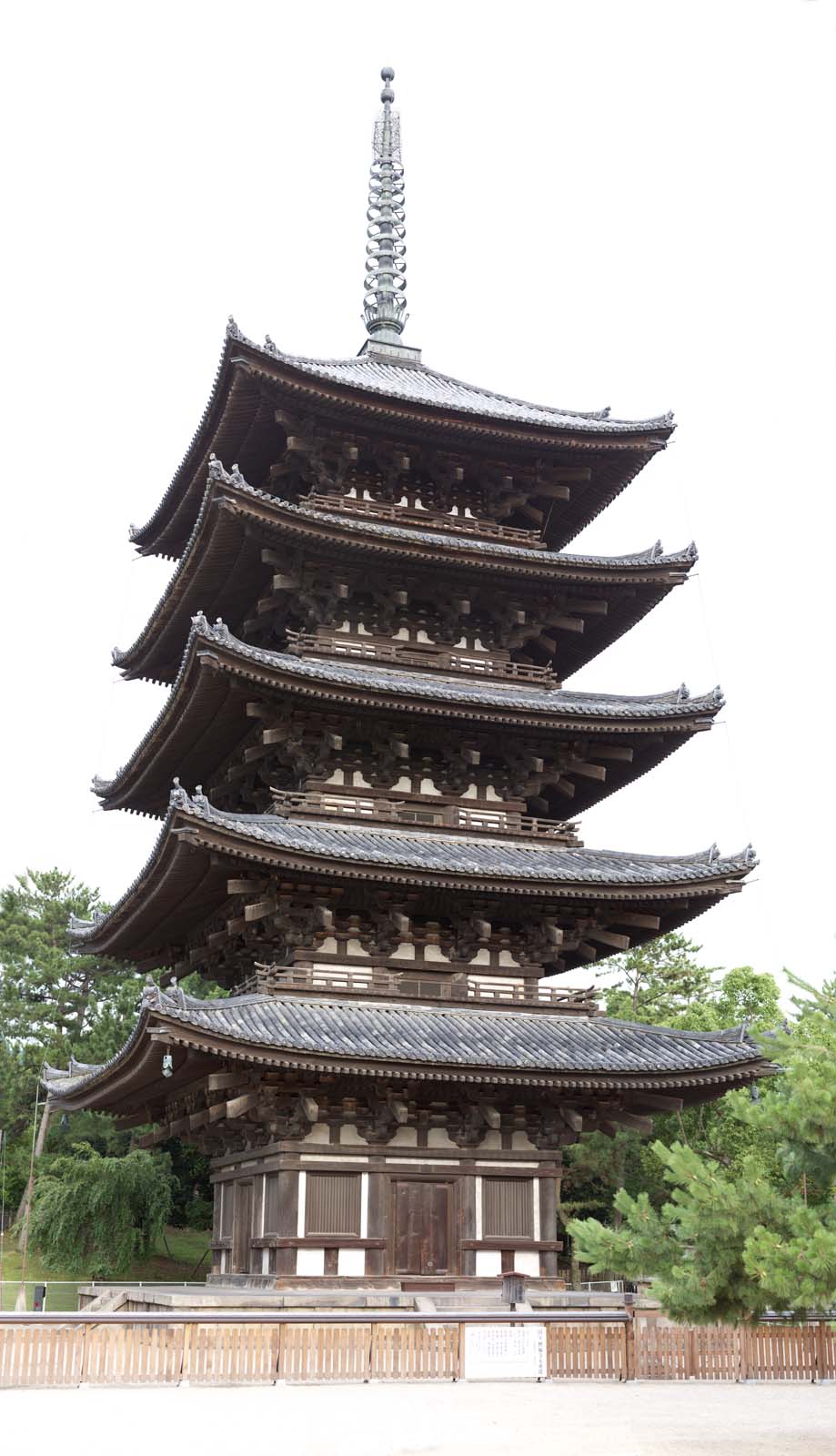 Foto, materieel, vrij, landschap, schilderstuk, bevoorraden foto,Kofuku-ji Temple Five Storeyed Pagoda, Boeddhisme, Van hout gebouw, Vijf Storeyed Pagoda, Wereld heritage