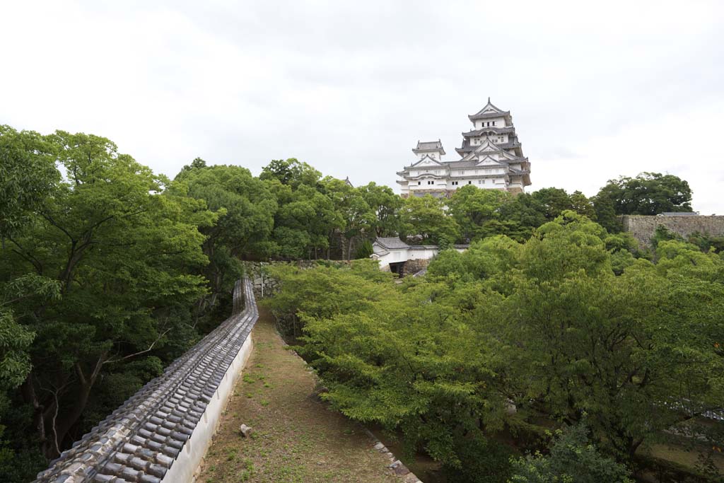 fotografia, material, livra, ajardine, imagine, proveja fotografia,Himeji-jo Castelo, Quatro Castelo de tesouros nacional, Sadanori Akamatsu, Shigetaka Kuroda, Hideyoshi Hashiba