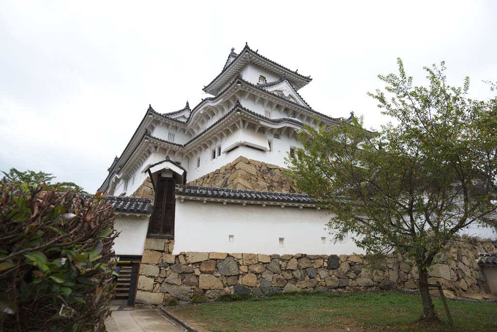 photo,material,free,landscape,picture,stock photo,Creative Commons,Himeji-jo Castle Inui small castle tower, Four national treasures Castle, Sadanori Akamatsu, Shigetaka Kuroda, Hideyoshi Hashiba