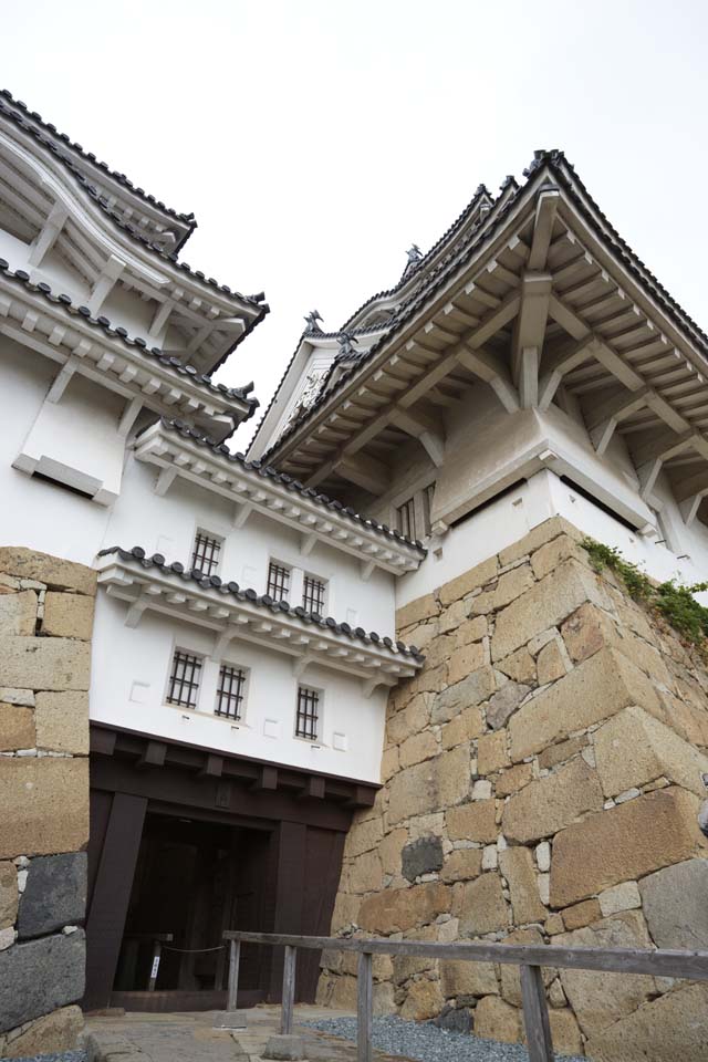 Foto, materiell, befreit, Landschaft, Bild, hat Foto auf Lager,Himeji-jo Burg, Vier nationale Schtze-Burg, Sadanori Akamatsu, Shigetaka Kuroda, Hideyoshi Hashiba