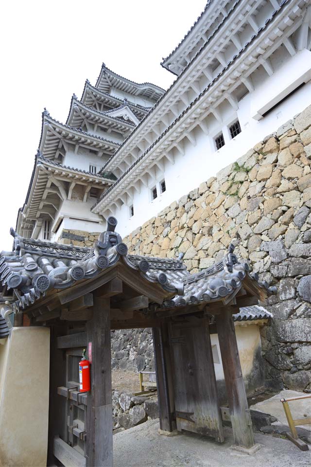 Foto, materiell, befreit, Landschaft, Bild, hat Foto auf Lager,Himeji-jo Burg, Vier nationale Schtze-Burg, Sadanori Akamatsu, Shigetaka Kuroda, Hideyoshi Hashiba