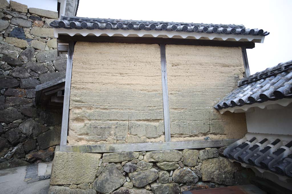 foto,tela,gratis,paisaje,fotografa,idea,Pared de aceite de castillo de jo de - de Himeji, Cuatro tesoros nacionales Castle, Sadanori Akamatsu, Shigetaka Kuroda, Hideyoshi Hashiba