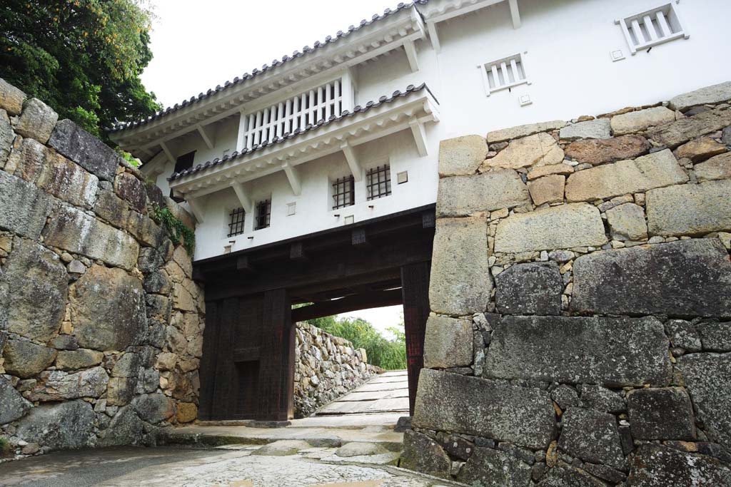 fotografia, material, livra, ajardine, imagine, proveja fotografia,Himeji-jo Castelo, Quatro Castelo de tesouros nacional, Sadanori Akamatsu, Shigetaka Kuroda, Hideyoshi Hashiba