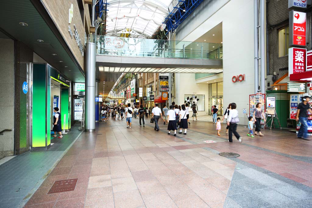 foto,tela,gratis,paisaje,fotografa,idea,Calle del centro de Sannomiya, Sannomiya, Una galera, En el centro, Kansai