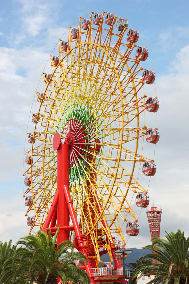 Foto, materiell, befreit, Landschaft, Bild, hat Foto auf Lager,Ein Ferrisrad, Hafen, Ein Vergngungspark, Spielplatzausrstung, Touristenattraktion