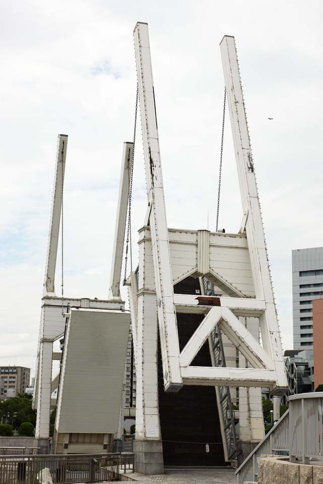 photo,material,free,landscape,picture,stock photo,Creative Commons,Spatter kid Bridge, movable bridge, bascule bridge, Spatter kid Bridge, tourist attraction